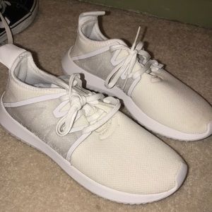 White adidas Tubulars
